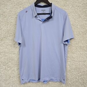 Rhone Commuter Polo Shirt‎ Mens XL Light Blue Short Sleeve Performance Golf